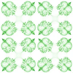 a repeating green fractal pattern, 4 k, hdr, infinte