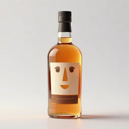face icon stylized minimalist bottle!! zoolander whiskey!, loftis, cory behance hd by jesper ejsing, by rhads, makoto shinkai and lois van baarle, ilya kuvshinov, rossdraws global illumination