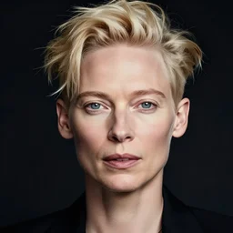 Tilda Swinton, portrait by Moto Hagio