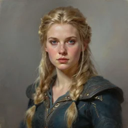 perfectly - portrait of a beautiful female nordic character from games, intricate, highly detailed, digital painting, loose brush strokes, realistic shaded lighting, artstation, concept art, smooth, sharp focus, illustration, realism, oil painting, unreal engine 5, 8 k, art by peter mohrbacher and and sam spratt