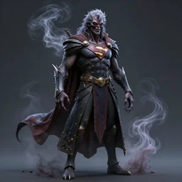 superhero called the creepy cryptid in the style of Sylvain Sarrailh, detailed 3D character design, amazing costume design, wispy magical smoke, beautiful digital art, cinematic composition, detailed, concept art, high res