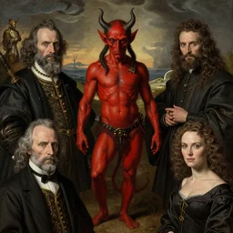 photo of the devil by hieronymus bosch, joel peter witkin, annie liebovitz. gustave dore, octane render,