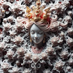 wonderful princess of fractals, hyper detailed, background intricate and detailed, ornate 8 k gorgeous intricate detailed, octane render