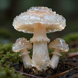 a photography of an organic crystal mushroom, photorealistic, 2 4 mm, facebook post