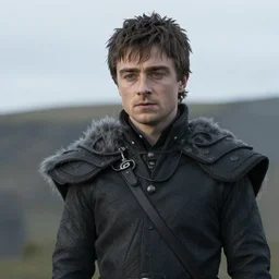 daniel radcliffe as gelthinors in game of thrones, live action film, cinematic photo, clear hd image