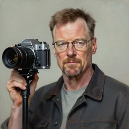 walter white, oil painting, octane render, 8 0 s camera, portrait