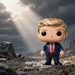 funko pop of Donald Trump, fantasy, funko pop