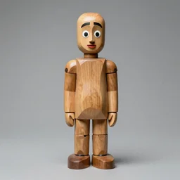 statue of art in wooden funny