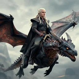 Daenerys riding a dragon
