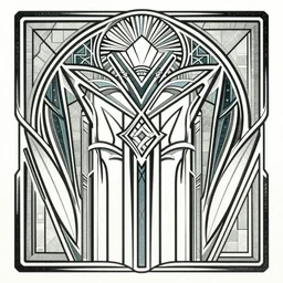 art by mecharene, art nouveau, art deco, sharp, detailed, clean lines, 8 k