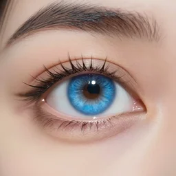 Beautiful blue eye, digital art,