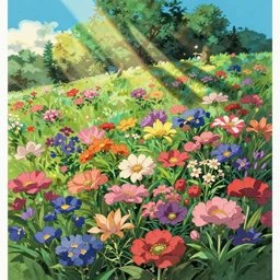 colorful flowers drawn by studio gibhli