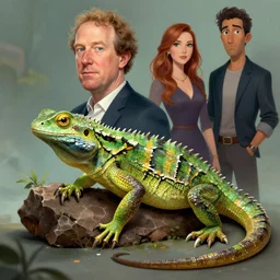 Mark zuckerburg lizard hybrid , digital art by Mandy Jurgens and Irina French and Heraldo Ortega , hyperdetailed, artstation, cgsociety