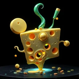 funky cheese by artstation, deviantart, artslant, etsy, pixiv, artfol, artbox, cgsociety, gfxartist, 3 dvf, artful, instagram, pixels, zatista, artpal, guangjian, frank stella, beeple, giger, kuskov, zawadzki, abstract, surrealism, hyperrealism, 4 k
