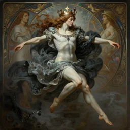 lord who leaps magnesioaxinite, wearing a crown, physically accurate, moody dynamic lighting, very very intricate, very very elegant, highly detailed, digital painting, artstation, HR GIGER, Hieronymus Bosch, Francis Bacon, concept art, smooth, very beautiful, sharp focus, illustration, art by artgerm and greg rutkowski and alphonse mucha