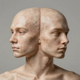 a human with two heads