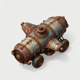 2 d axonometric overhead view, bird's eye view, digital painted rusted dieselpunk tank virtual tabletop asset sheet, floor plan view, roll 2 0, 2 - minute tabletop, battle map prop, black background, unity asset store, by greg rutkowski, trending on artstation