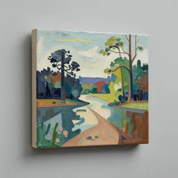 A three-dimensional sculpture that appears to be a two-dimensional painting from certain angles.