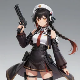 girls'frontline character ump 9, holding gun ump 9