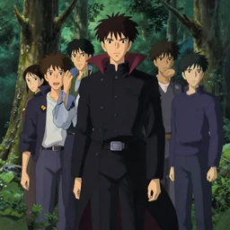group of vampires in the woods, hyperrealistic, trending on pixiv fanbox, painted by greg rutkowski makoto shinkai takashi takeuchi studio ghibli, akihiko yoshida