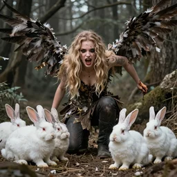 hell but its actually heaven, ultra violence with feathers and bunnies