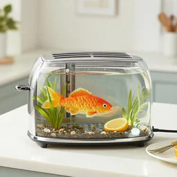 giant fish bowl toaster