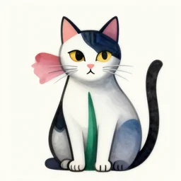 in flower cat picasso