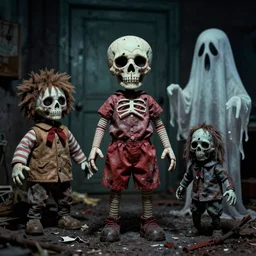 a glitchy color still from a horrific live action 1 9 7 3 kids show about death, puppets, ghost, grunge, horror, despair, broken
