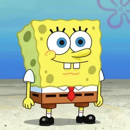 spongebob as a cuphead ( 2017 videogame) character
