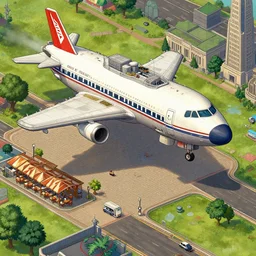 onboard a large passenger spaceship, next to an plaza area with a restaurant to the side, from a point and click 2 d graphic adventure game, art inspired by [ [ thomas kinkade ] ] and mark keathley and greg rutkowski
