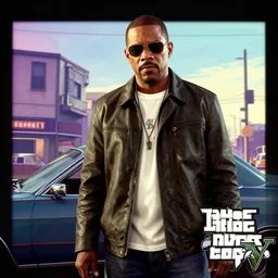 Samuel L. Jackson as Jules Winnfield in GTA V, loading screen
