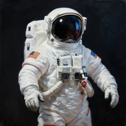 duck astronaut, proudly posing for a portrait, painted by ignacio rios, intricate, detailed, atmospheric lighting.