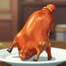 beijing roast duck, animation, by makoto shinkai, digital art, illustrations
