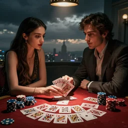 poker cards by alena aenami and annato finnstark