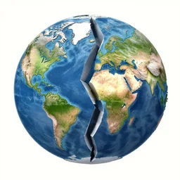 a world shattered in half