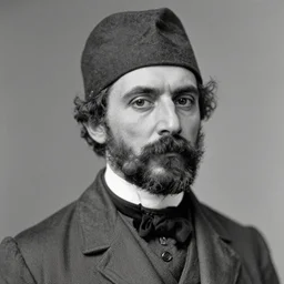 close up photo portrait of a 19th medical doctor  surgeon by Diane Arbus and Louis Daguerre