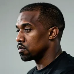 kanye west face from the side, intricate, cgsociety, unreal engine, octane render, sharp focus, smooth, volumetric lighting, cinematic composition, artstation