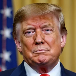 Donald trump, close up, portrait photography