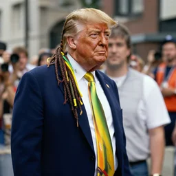 trump with rasta, photography