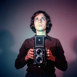 a cia analyst, year 1 9 7 9, practicing remote viewing, astral projection, dramatic, color, low - angle shot, 1 2 0 mm film, medium format, rolleiflex, ektachrome, studio lighting, mystical, paranormal, shot by platon