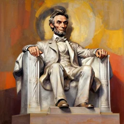 abraham lincoln joined cpsu art in soviet style color