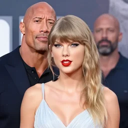 Taylor Swift as Dwayne Johnson