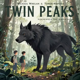 Twin Peaks poster artwork by Michael Whelan and Tomer Hanuka, Rendering of the windigo, clean from scene from Twin Peaks, full of details, by Makoto Shinkai and thomas kinkade, Matte painting, trending on artstation and unreal engine, composition of Twin Peaks