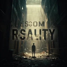 no escape from reality,, cinematic, volumetric lighting,