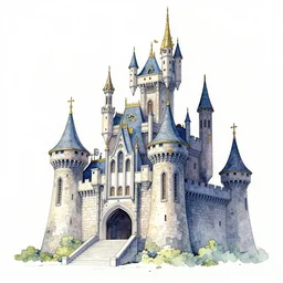a watercolor ink painting of a cyberpunk castle in the style of jean giraud in the style of moebius trending on artstation deviantart pinterest detailed realistic hd 8 k high resolution
