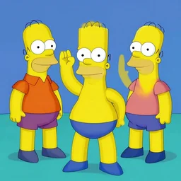 3 d homer simpson in a t - pose