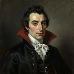 oil painting portrait of (vampire) by hyacinthe rigaud, (Greg rutkowski)