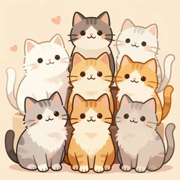 cute cats, trending on artstation