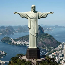 rio de janeiro in the future. futuristic image. technological. corcovado. christ the redeemer. real picture. photorealistic. photo award winning.