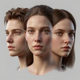 3 d face portrait of a woman by alena aenami, charles spencelayh, octane render